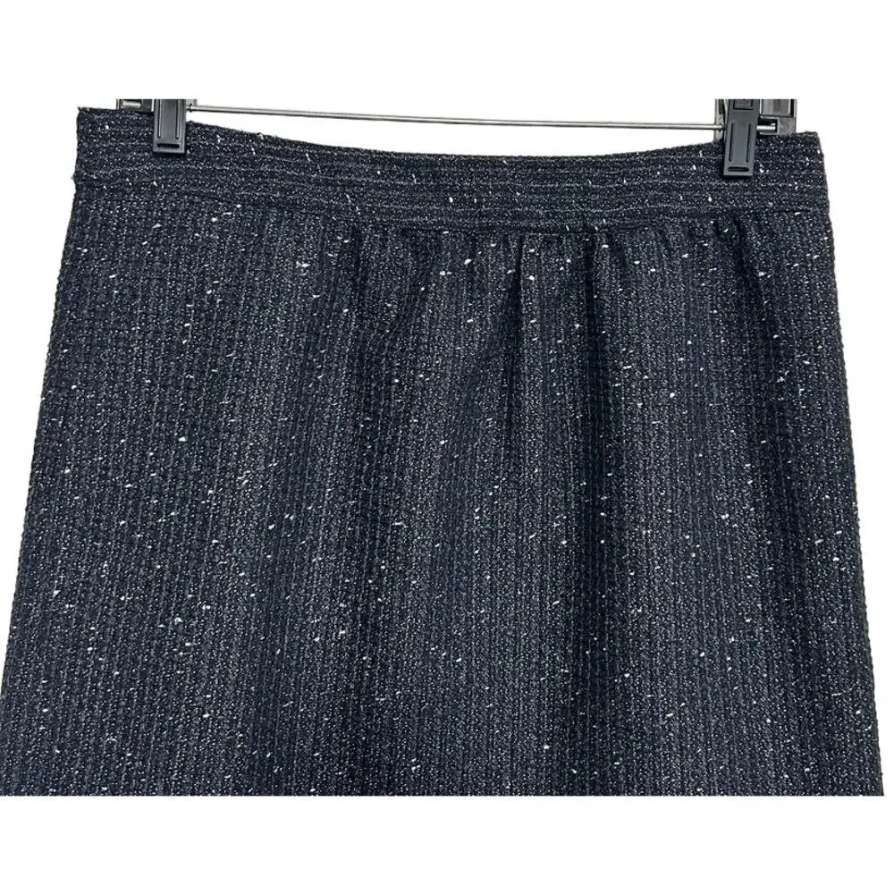 Ann Taylor LOFT Tweed Shimmer Mini Skirt Size 6 Petite 6P Metallic Sparkle Chic